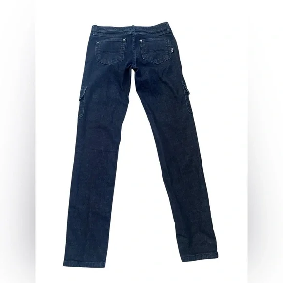 Patagonia Dark Blue Denim Pants Women’s Low-Rise Cargo Jeans Organic Cotton 26 - Picture 2 of 5